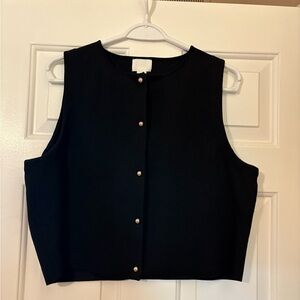 H&M vest with gold buttons